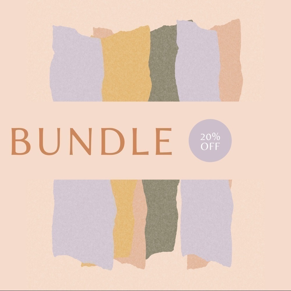 BUNDLES of 3+ save 20%!!